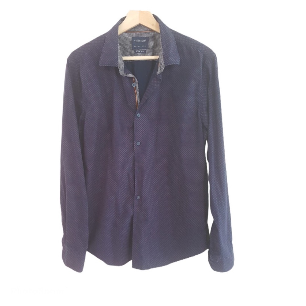 Cactus Man Button Down Shirt Size Large